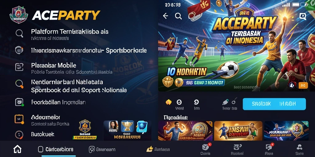 Tampilan gameplay interaktif dari <strong>ACEPARTY</strong> yang memukau di dunia Sportsbook.