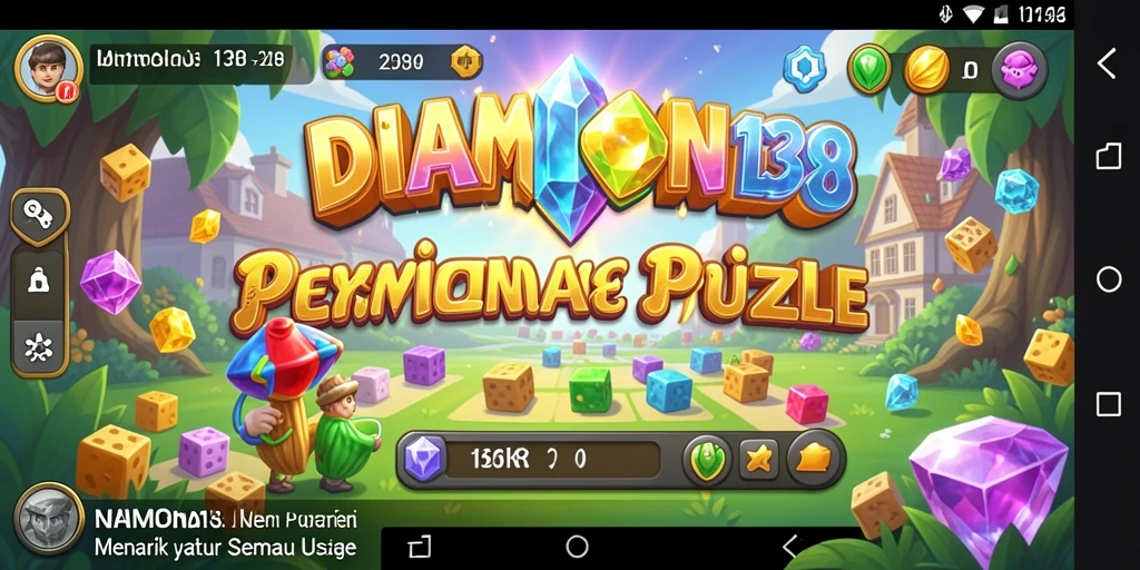 Screenshot gameplay DIAMOND138 menampilkan tantangan puzzle yang menarik.