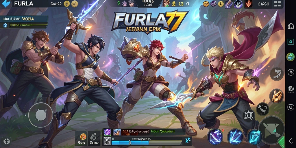 Gameplay seru di FURLA77 dengan pertarungan antartim yang intens.