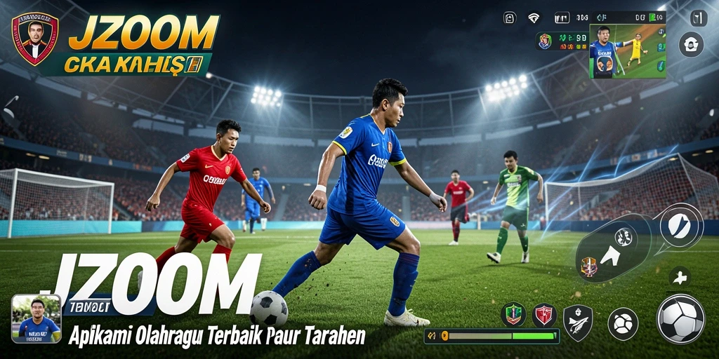 Tampilan utama J200M menampilkan beragam pilihan taruhan olahraga.