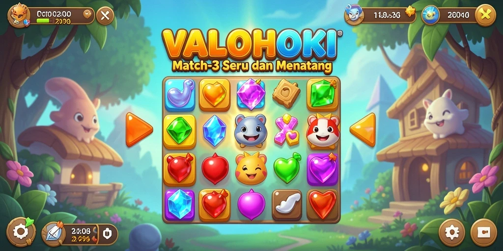 Tampilan gameplay VALOHOKI yang menegangkan dan penuh warna.